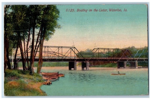 1912 boating cedar - cedar, canoe