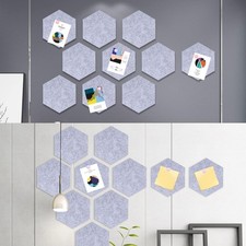 Hexagonal Cork Memo Boards Set of 40 Pins for Wall Decoration