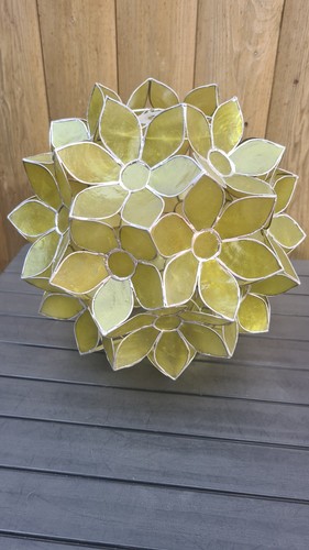 Fab vintage olive green capiz - fab,