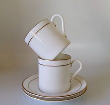 TWO ROYAL WORCESTER CONTESSA COFFEE CUPS & SAUCERS - GOOD CONDITION