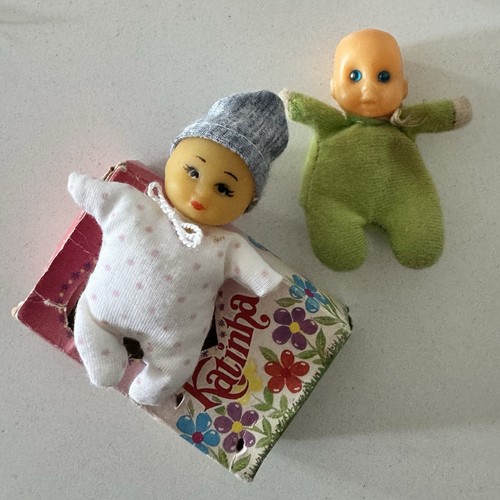 Vintage miniature baby doll - vintage,