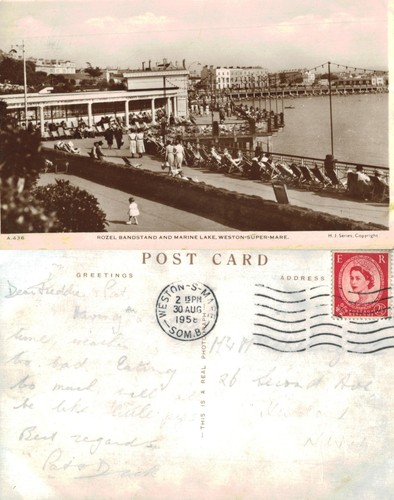 Vintage postcard rozel - postcard,