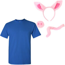 THREE LITTLE PIGS BLUE FANCY DRESS SET ANIMAL COSTUME OUTFIT ACCESSORY 3