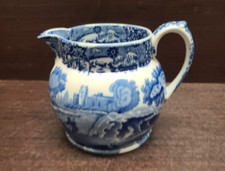 Antique Blue logo Spode blue italian jug pitcher 11cm