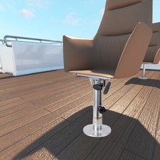 Boat Seat Pedestal Marine Seat Sliding Base 330MM-480MM Adjustable 62MM Tube
