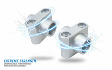 Alloy Handlebar clamps for Upright Speedway & Jawa or Stuha Grasstrack bike