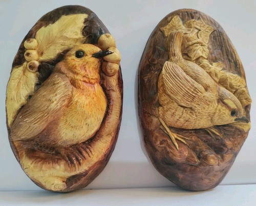 Pair vintage mjc chalkware - pair,