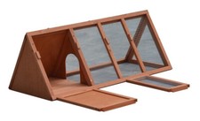 Bunny Business Apex Run with Enclosure Rabbit/ Guinea Run Hutch, 4 ft Apex 