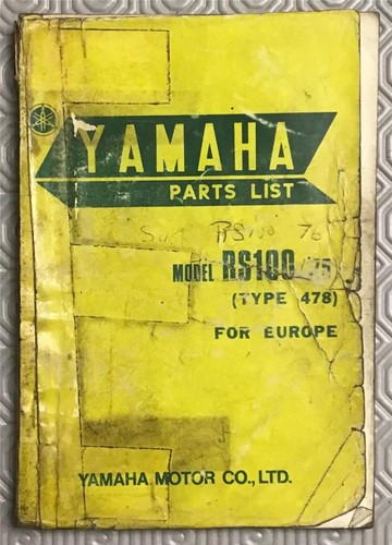 Yamaha rs100 type 478 - rs100,