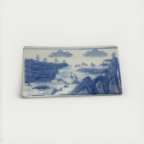 Antique hand painted blue - hand,,