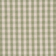 Cottage Gingham Olive Green Cotton Fabric Curtains Furnishings Per Metre