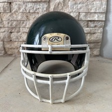 2014 Rawlings Impulse Green White Football Helmet Adult Small No Padding