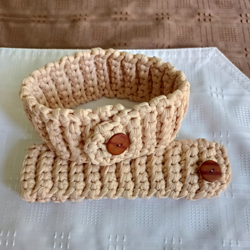 Handmade adjustable crocheted