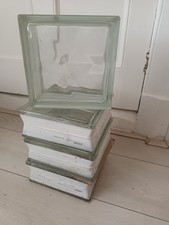 4 x Glass Bricks. Waves