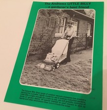 Andrews BILLY GOAT  Little Billy  Vacuum Sweepers Original 1970s Sales Brochure