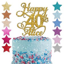 Happy Birthday Glitter Cake