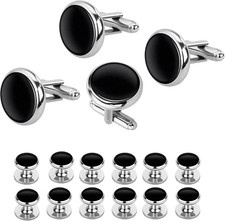 Dress Shirt Studs Black