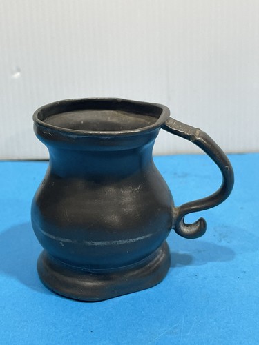 Antique pewter half gill - pewter,