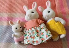 Sylvanian Families Vintage Milk Rabbit Family. Excellent Condition 