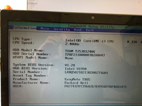 Packard bell easynote tk85 - easynote,