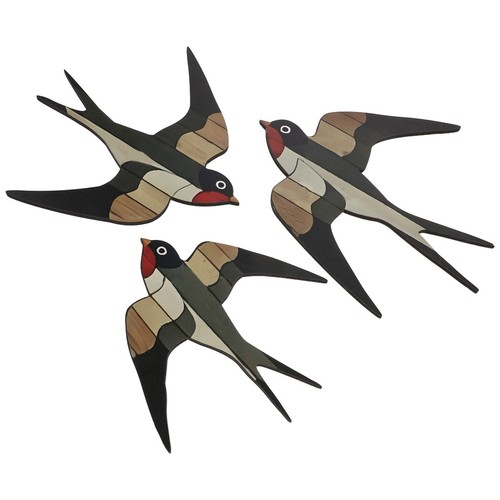 Pcs wooden bird wall - wooden,