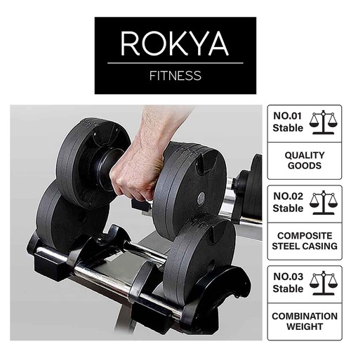 Pair adjustable dumbbell 2 - adjustable,