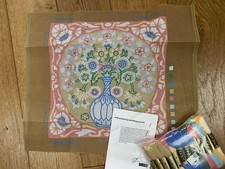 Vintage Ehrmam Tapestry Needlepoint Kit Caucasian Flower Cushion Kaffe Fassett