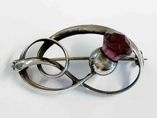 Art Nouveau Silver & Amethyst