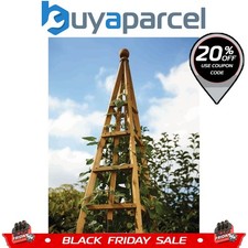 Smart Garden Tan Wooden Woodland Obelisk 1.5m Plant Support Pine