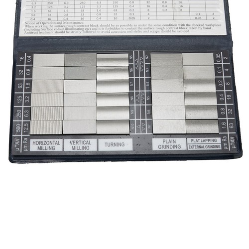 Surface roughness comparator - surface,