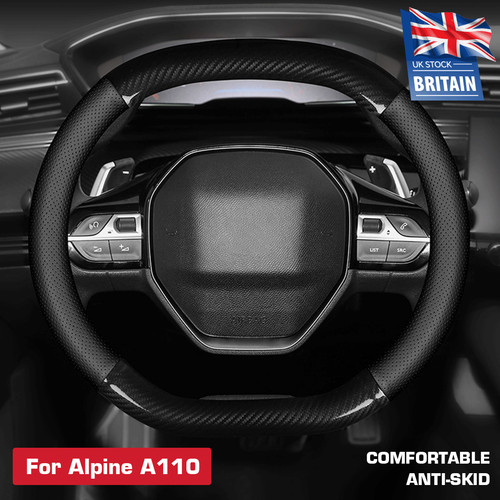Carbon fibre leather steering - carbon,