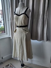1930s Vintage Original Cream