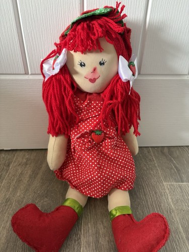 Strawberry themed rag doll - rag,
