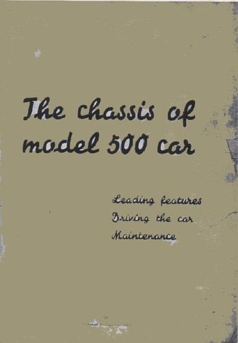 Fiat mouse 500a - mouse, instruction