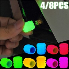 Luminous Tire Valve Caps Car Motorcycle Bicycle Wheel Tyre Hub Night Glowing Cap