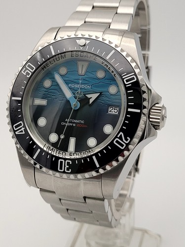 Poseidon 43mm blue divers - poseidon,