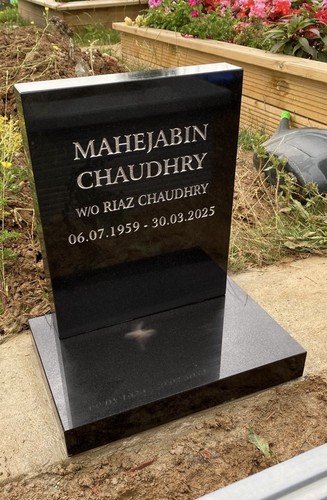 Muslim granite memorial grave - muslim,