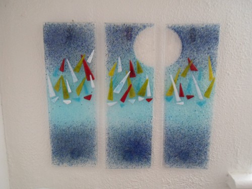 Wall art glass - wall, glass.