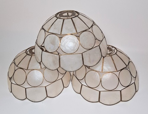 Vintage capiz shell - x,