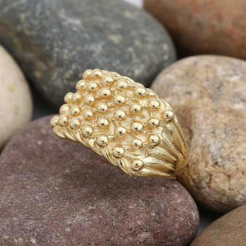 9ct yellow gold row keeper - row,