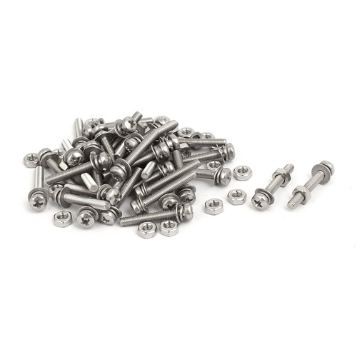 M3x20mm 304 stainless steel - stainless,