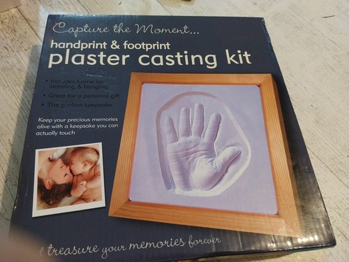 Handprint footprint plaster - &,