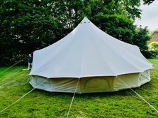 7.5m Bell Tent 100% Natural