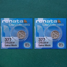 2X Renata 377 1.55v Watch Coin