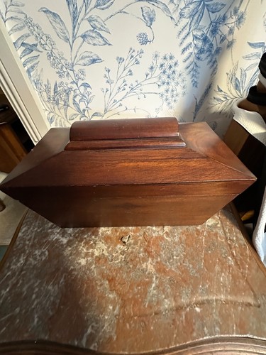 Antique mahogany wooden tea - antique,