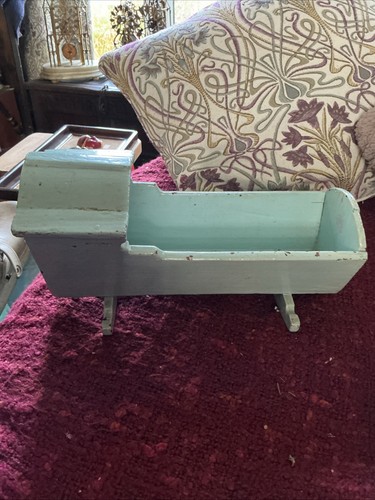 Antique painted pine wooden - antique,