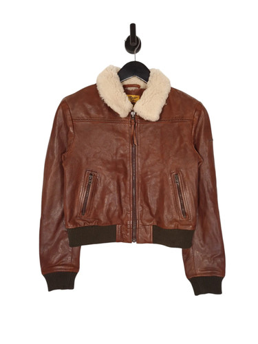 Superdry leather jacket size - superdry,