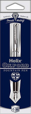 Helix Oxford Premium Fountain Pen (Stainless Steel) with Plastic Free Packaging