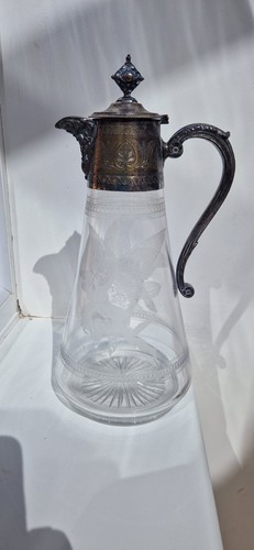 Vintage cut glass - cut, claret