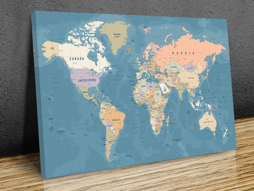 World map high - world, detailed